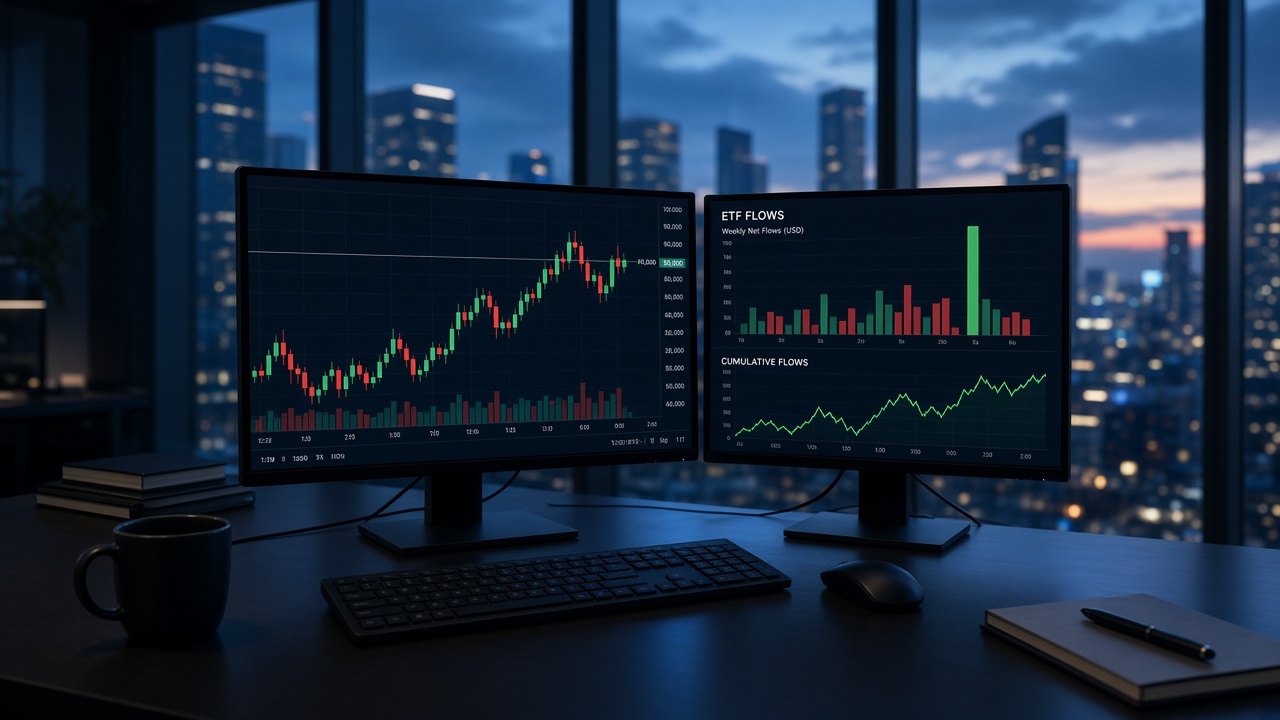 Bitcoin $3.8 billion three-week ETF inflows September 2026
