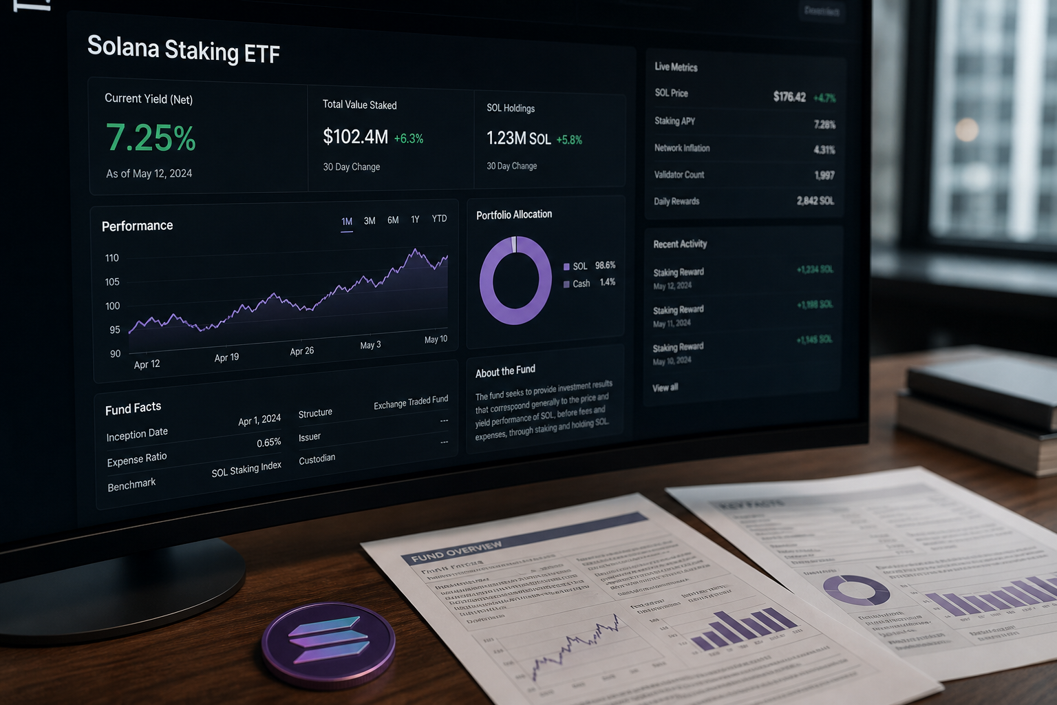 Bitwise Solana Staking ETF BSOL $1 billion inflows September 2026