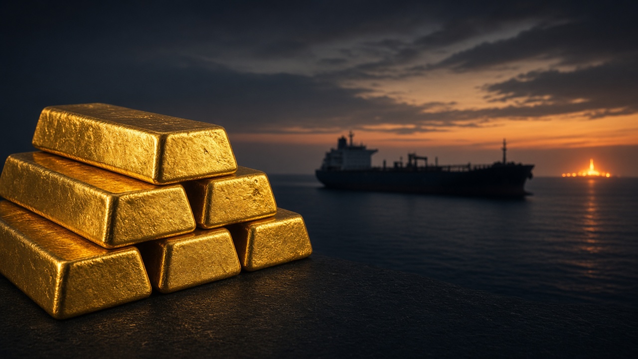 Brent $105 gold $4,330 Hormuz September 2026