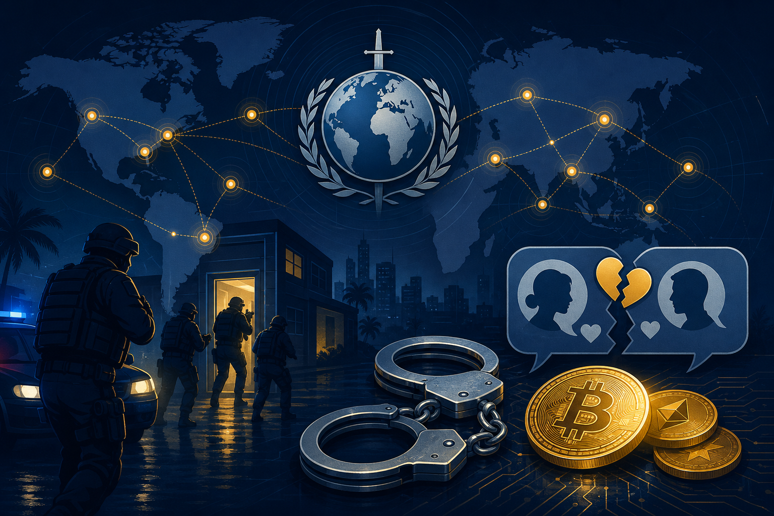 Interpol Jackal IV crypto romance scam arrests August 2026